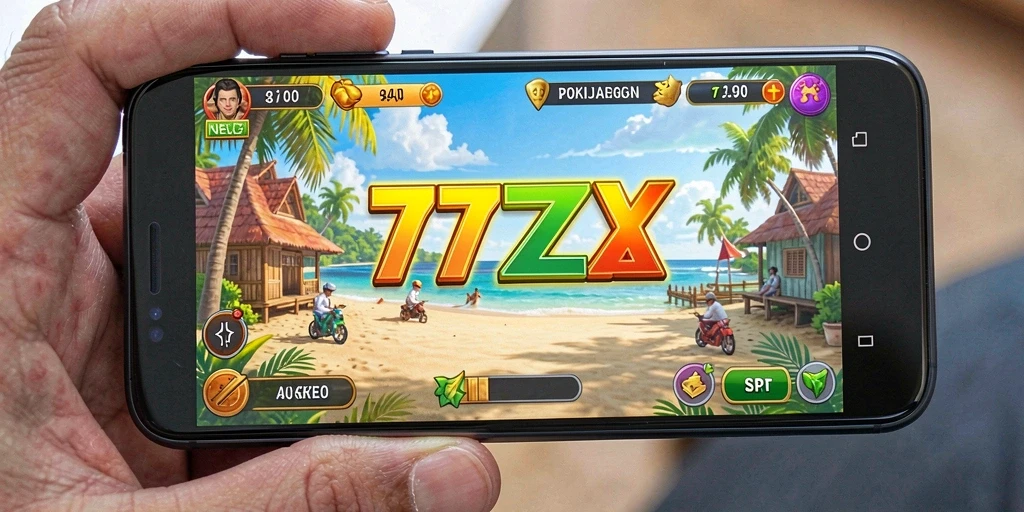 Tampilan gameplay <strong>777ZX</strong> yang menampilkan manajemen sumber daya yang menarik.