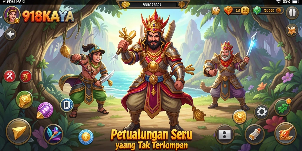 Tampilan gameplay menakjubkan dalam 918KAYA penuh aksi petualangan.