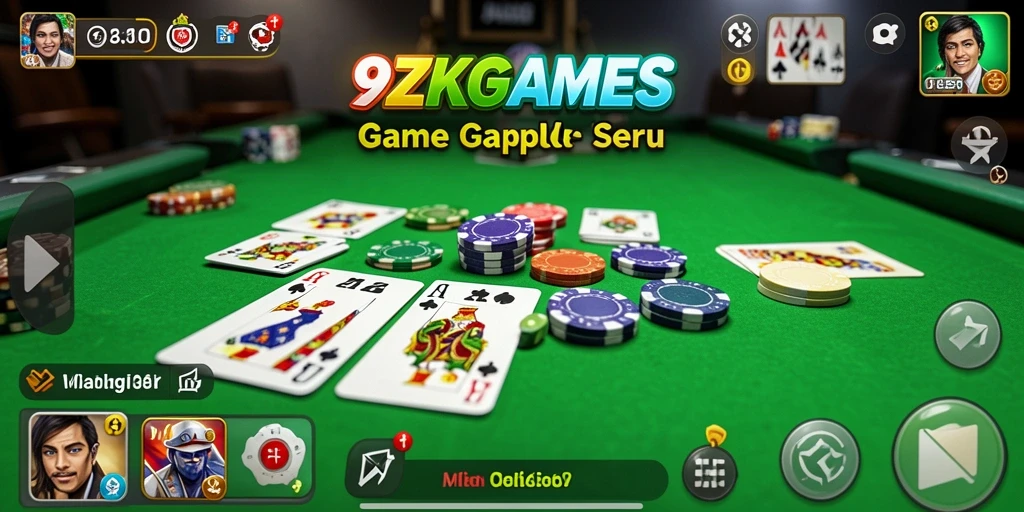 Tampilan gameplay Gaple yang seru dan interaktif di <strong>9ZKGAMES</strong>.
