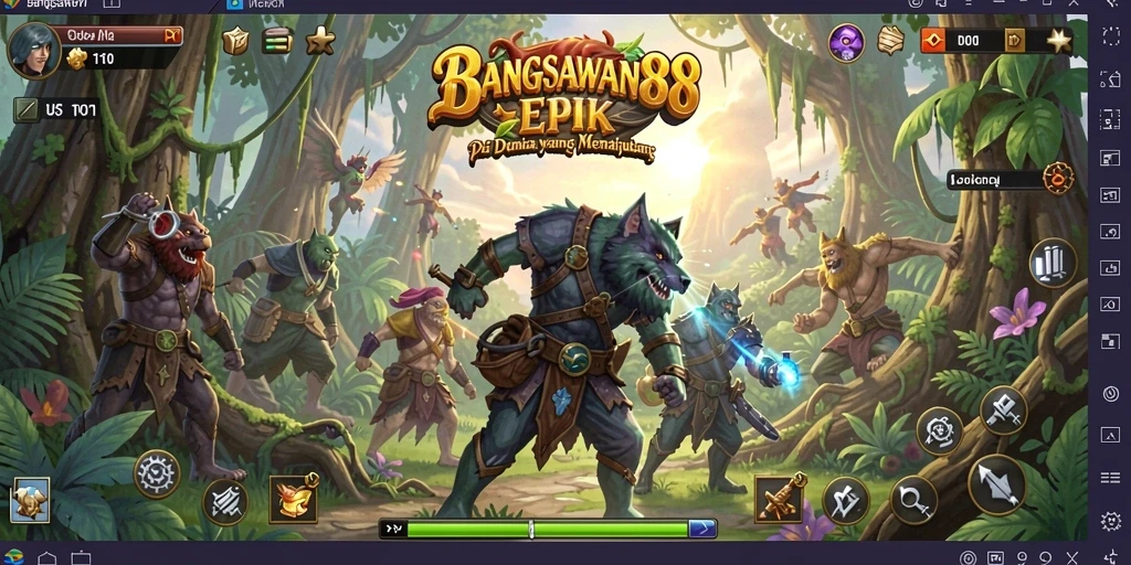 Screenshot gameplay BANGSAWAN88 yang menunjukkan aksi menegangkan.