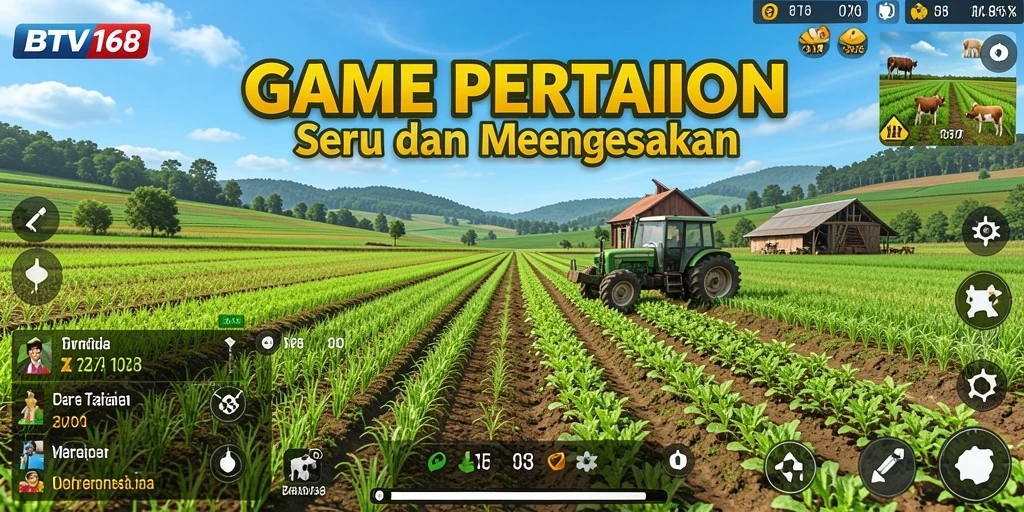 Gameplay BTV168 menampilkan aktivitas pertanian yang seru dan menantang.
