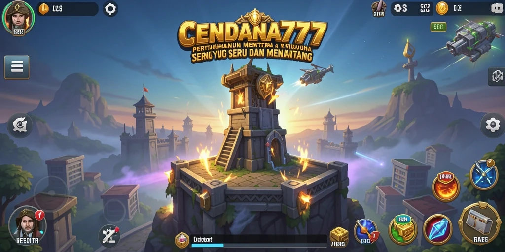 Tampilan gameplay CENDANA777 yang menarik dalam Tower Defense.