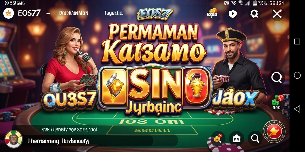 Screenshot utama EOS77 menampilkan gameplay seru dan menarik dari permainan Kasino.