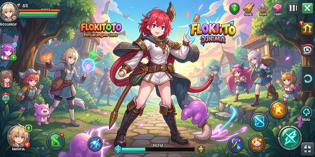 Gameplay seru dengan karakter anime yang menakjubkan.