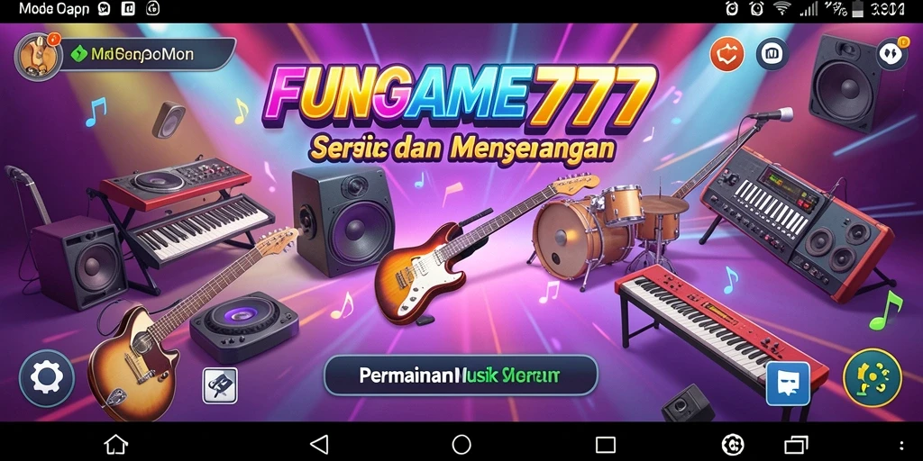 Tampilan screenshot dari gameplay FUNGAME777 yang penuh warna dan dinamis.