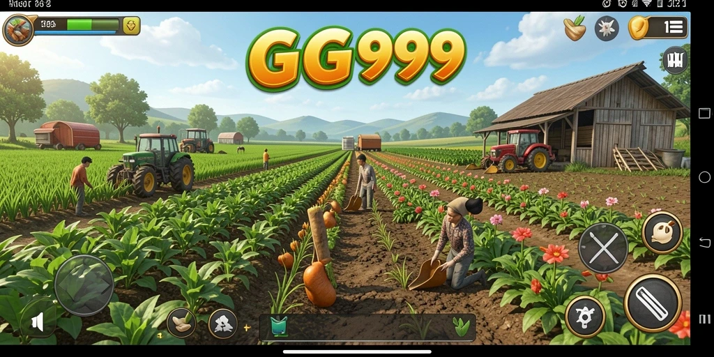 Gameplay menarik dari game pertanian GG999 dengan grafis menawan.