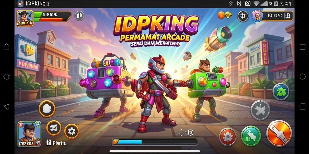 Screenshot IDPKING menunjukkan grafis menawan dalam gameplay Arcade.