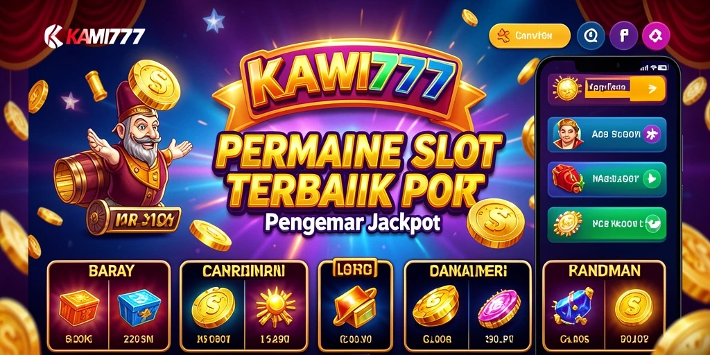 Tampilan gameplay seru KAWI777 dengan fitur Slot menarik.