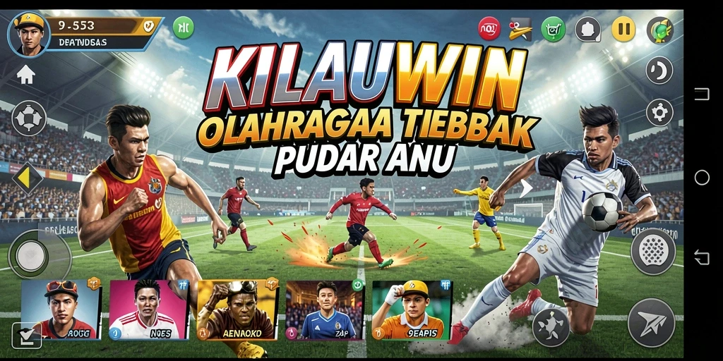 Tampilan aksi seru dalam KILAUWIN saat bermain olahraga.