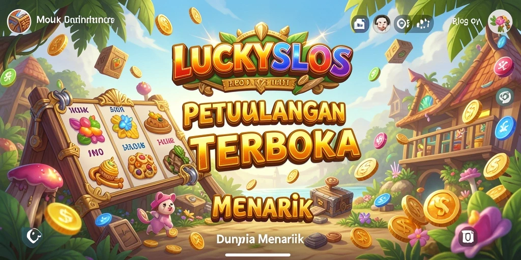 Tampilan gameplay LUCKYSLOTS yang menakjubkan dengan dunia terbuka.