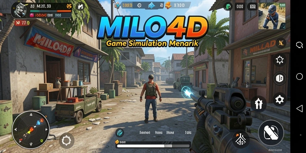 Tampilan gameplay <strong>MILO4D</strong> dengan suasana interaktif yang mengasyikkan.