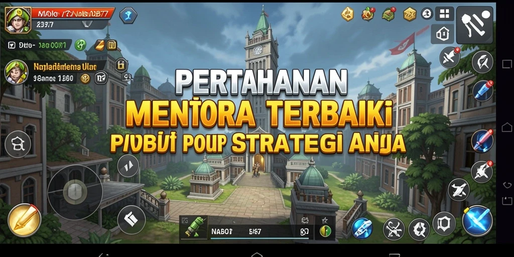 Tampilan menarik dari gameplay NABOB77 dalam pertahanan menara.