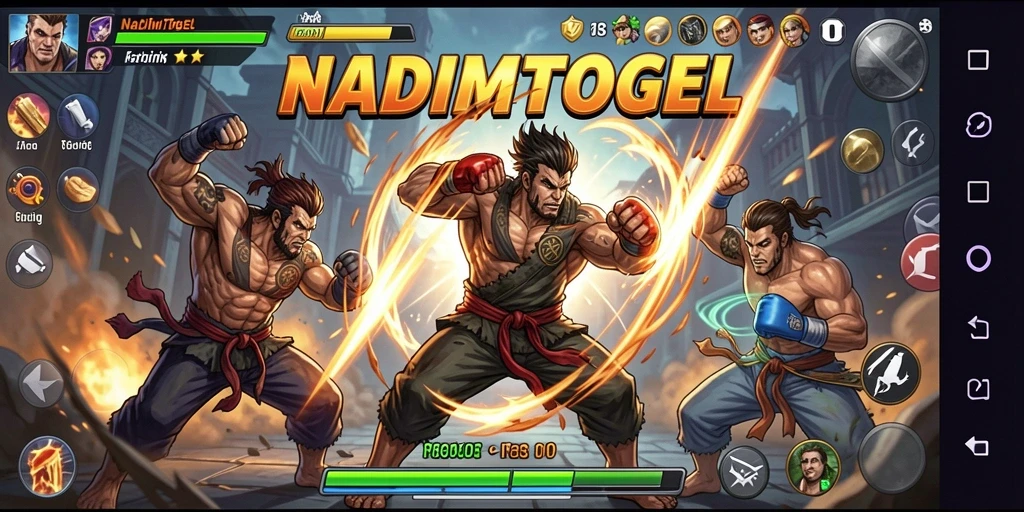 Tampilan mendebarkan dari pertarungan di NADIMTOGEL