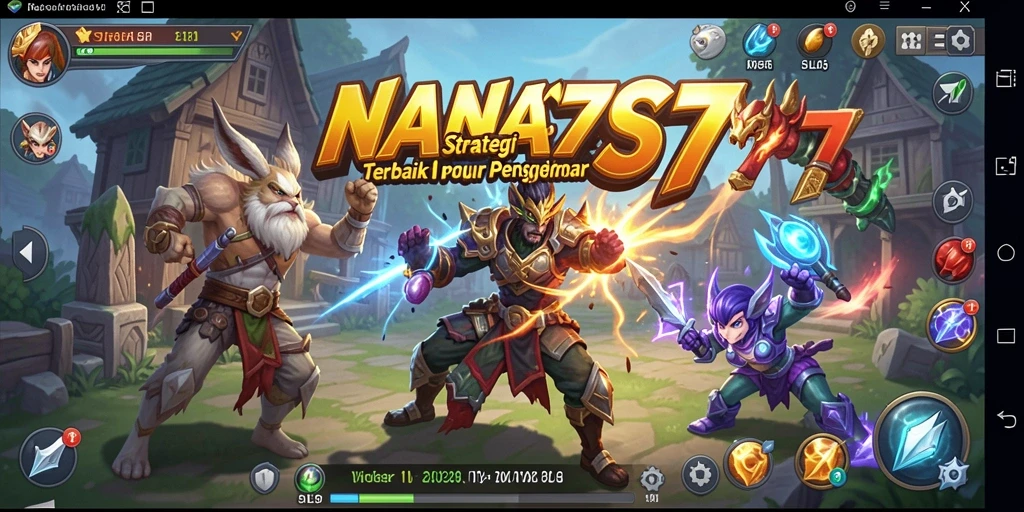 Tampilan gameplay <strong>NANAS777</strong> yang menampilkan strategi dan pertempuran epik.