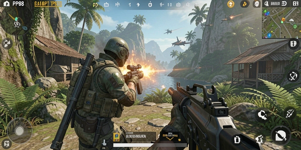 Tampilan gameplay seru dari PP88 yang penuh aksi.