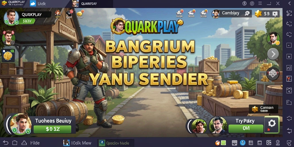 Tampilan menarik dari gameplay yang menunjukkan manajemen bisnis di QUARKPLAY.