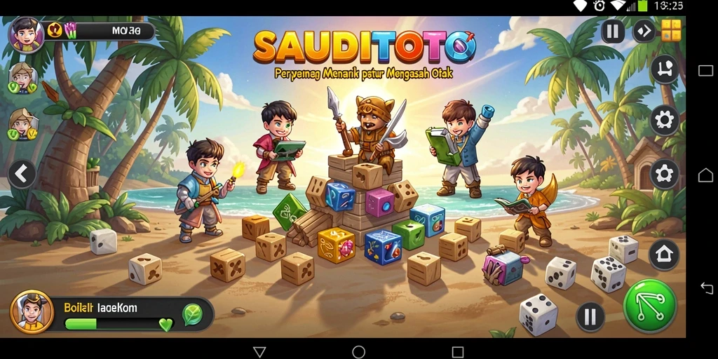 Tampilan gameplay SAUDITOTO yang penuh tantangan Puzzle.