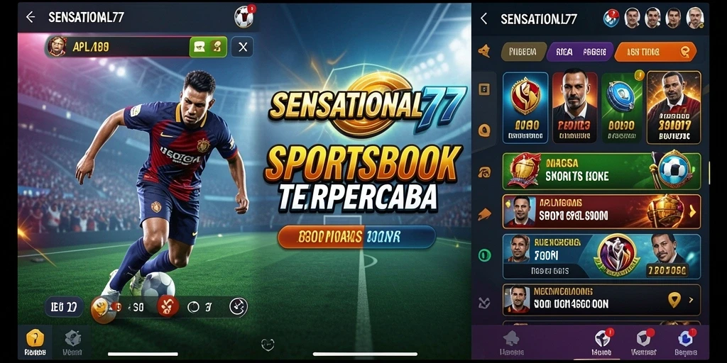 Tampilan antarmuka SENSATIONAL77 yang stylish saat permainan berlangsung.
