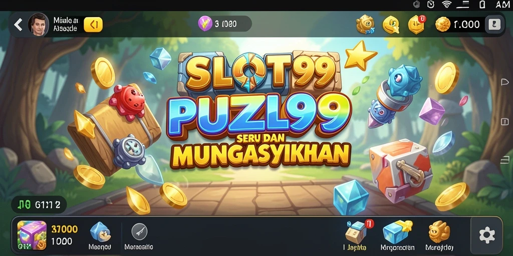 Tampilan gameplay SLOT99 yang penuh warna dan tantangan menarik.