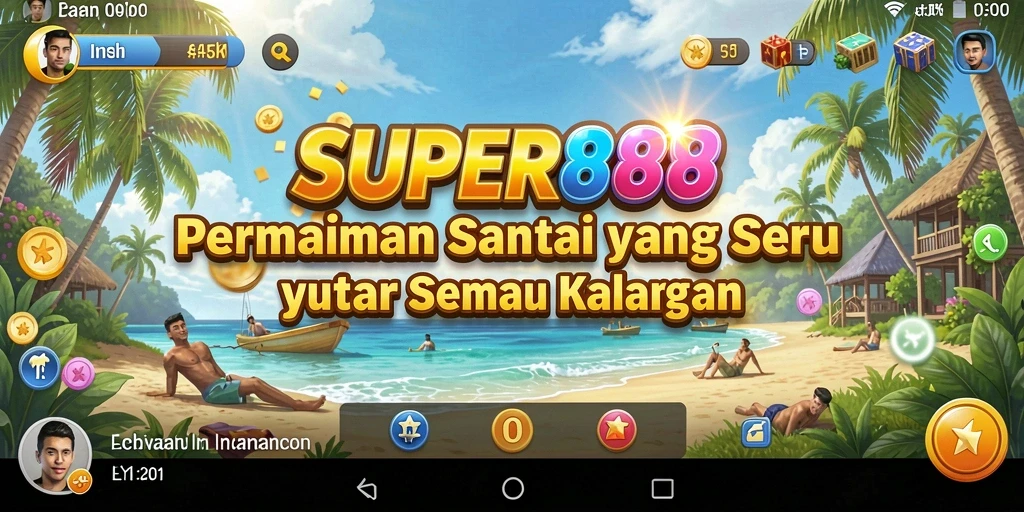 Tangkapan layar menunjukkan gameplay santai dan interaktif dari SUPER88.