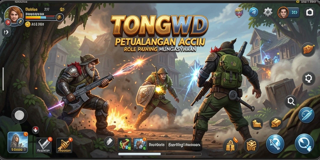 Screenshot utama TONGWD menampilkan aksi seru dari gameplay ARPG.